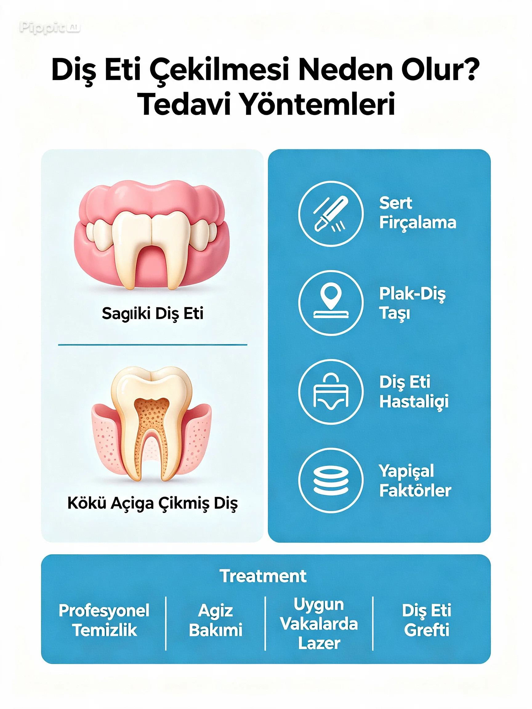 Diş Eti Çekilmesi Neden Olur? Tedavi Yöntemleri